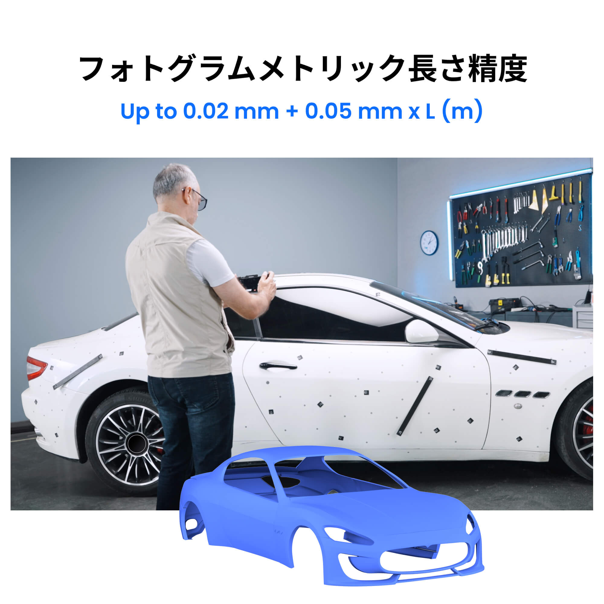 フォトグラムメトリック長さ精度