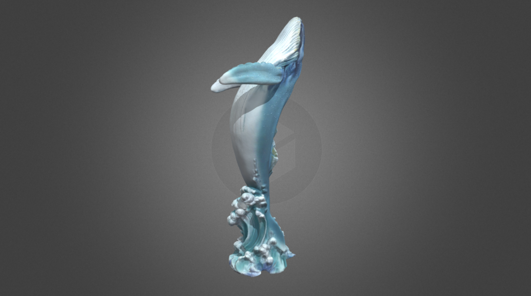 Whale Statue - Scanned by Revopoint INSPIRE 3D Scanner