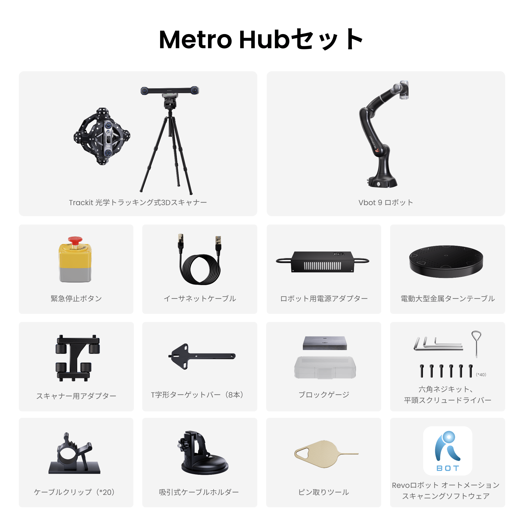 REVOPOINT 3Dレーザスキャナー 本体と付属品 REVOPOINT 3Dレーザスキャナー 本体と付属品 REVOPOINT 3Dレーザ